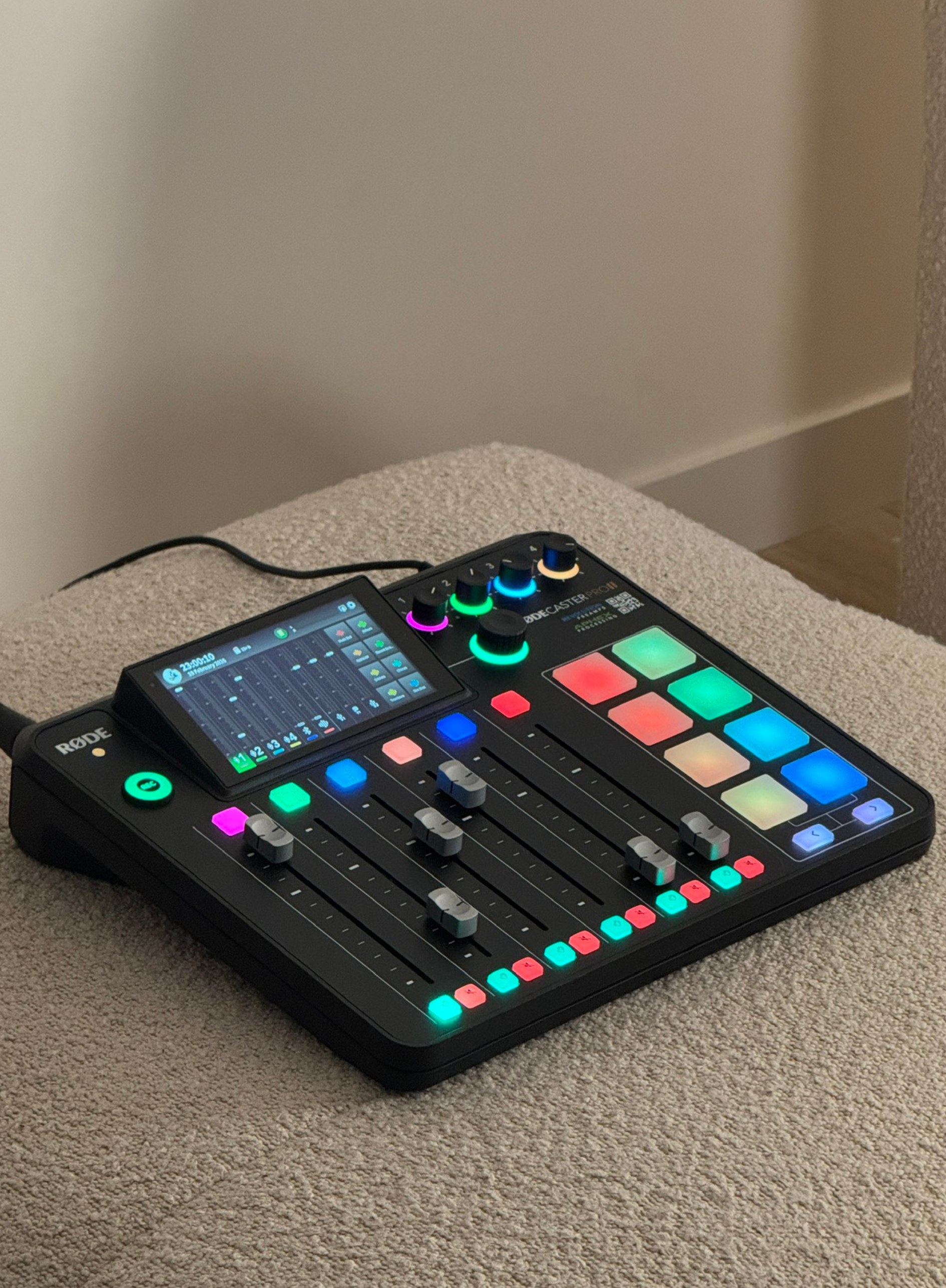 Console Rodecaster Pro II pour enregistrement podcast